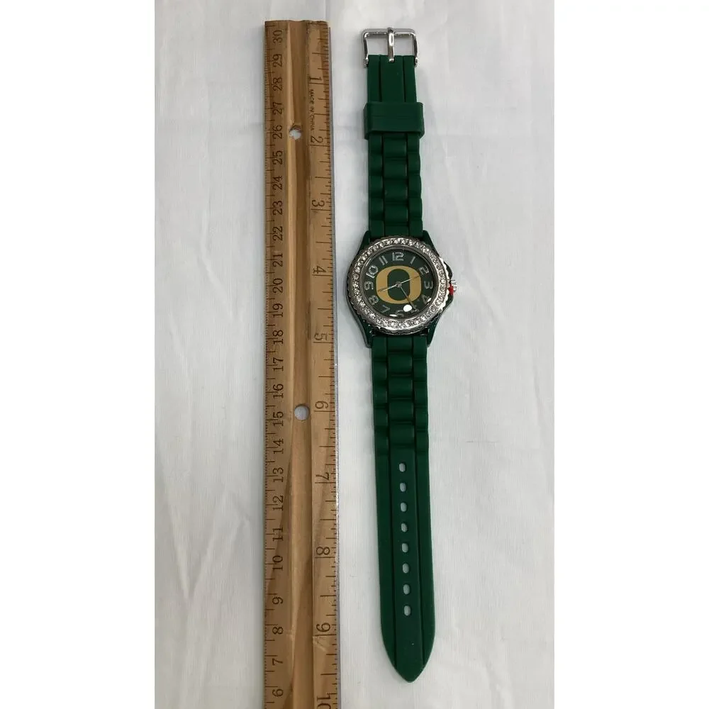 Oregon Ducks Ladies Crystals Watch, Gift for Her Mom , NCAA
